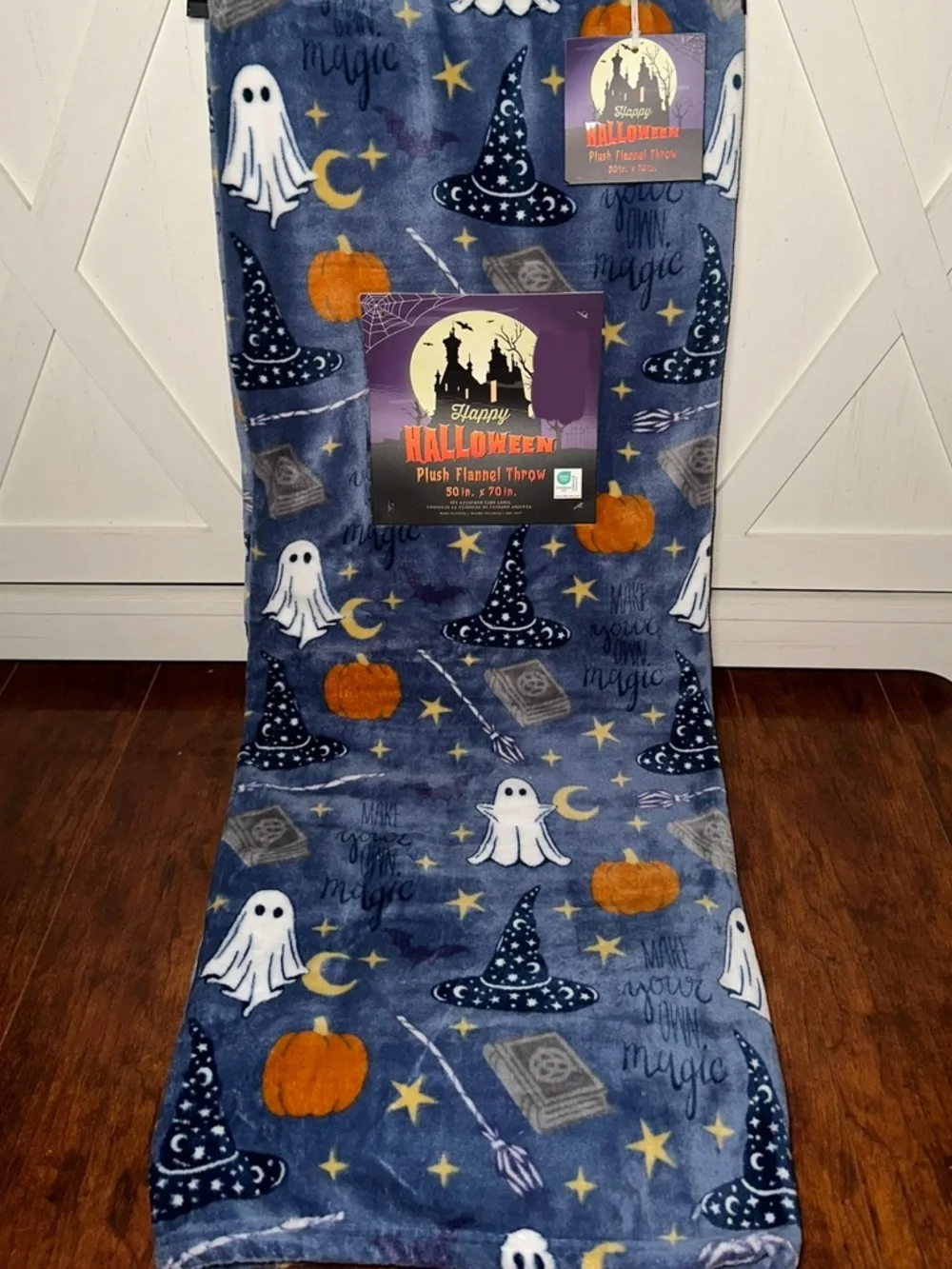 Happy Halloween ‘Make Your Own Magic’ Plush Throw Blanket